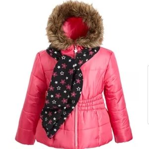 S ROTHSCHILD & CO TODDLER HOODED JACKET & SCARF.